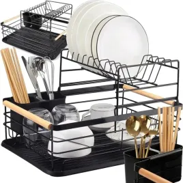 duza-suszarka-do-naczyn-stojaca-ociekacz-tacka-metalowa-czarna-dwupoziomowa