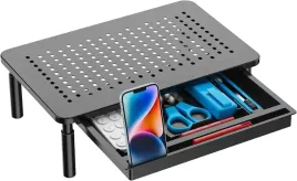 stolik-pod-laptop-drukarke-monitor-do-20kg-regulowany-z-szuflada-czarny