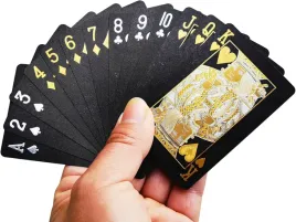 karty-do-gry-54-arkusze-czarna-talia-kart-pokerowych-wodoodporne-plastik