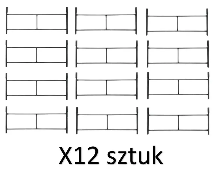Rusztowanie warszawskie 12 ram STALOWE rusztowanie budowlane 163 cm