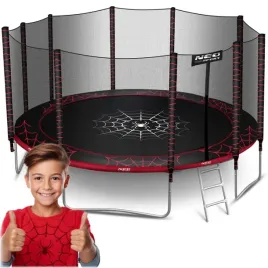 trampolina-ogrodowa-15ft-465cm-z-siatka-zewnetrzna-i-drabinka-neo-sport