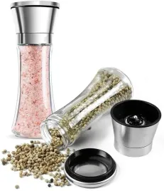 reczny-szklany-mlynek-do-pieprzu-i-soli-2szt-duzy-pojemnik-stojak