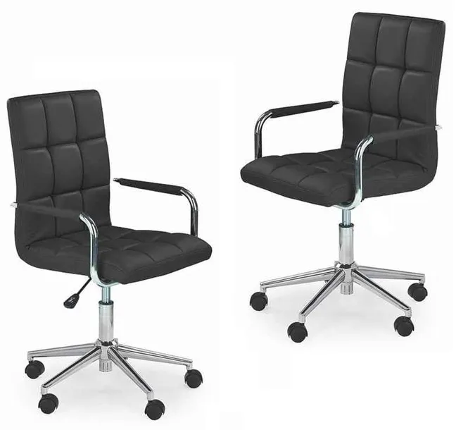 Fotel młodzieżowy GONZO 2 Halmar czarny - ergonomiczny, nowoczesny, wygodny