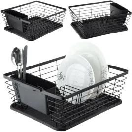 suszarka-do-naczyn-talerzy-czarna-ociekacz-sztucce