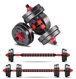hantle-10kg-bitumiczne-2x5kg-gryf-sztanga-zestaw-hantli-regulowanych