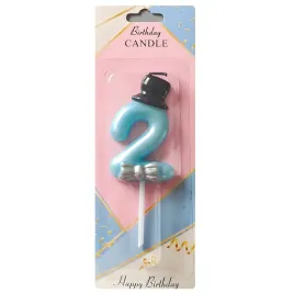 swieczka-niebieska-2-numer-cyfra-elegancka-kapelusz-urodziny-swieczki