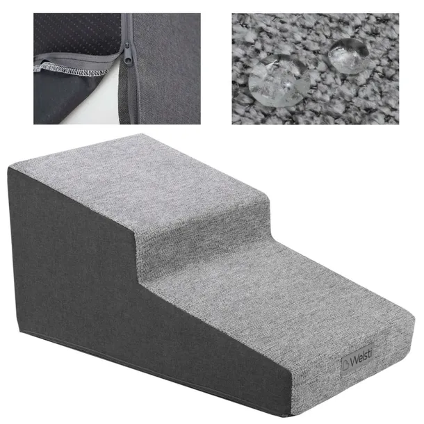 Schodki dla psa schody długie i łagodne stopnie Welsti 30 cm łatwe wejście