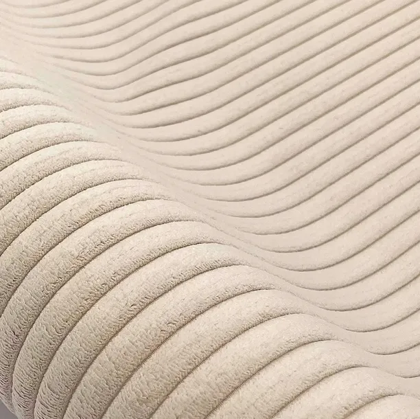 Beżowa SOFIA pasy 1,8cm Tkanina welurowa Materiał tapicerski obiciowa TOP