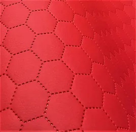 czerwona-ekoskora-soft-pikowana-w-plastry-miodu-tkanina-material-skaj-derma