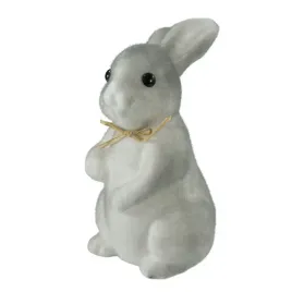 stojacy-zajaczek-wielkanocny-styropianowy-flokowany-szary-zajac-krolik-26cm