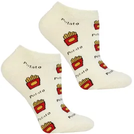 moraj-skarpety-stopki-damskie-bawelna-wzorowane-frytki-bezowe-35-38