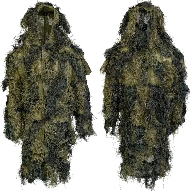 STRÓJ KAMUFLAŻ MYŚLIWSKI SNAJPERSKI GHILLIE SUIT WOODLAND DO LASU M/L