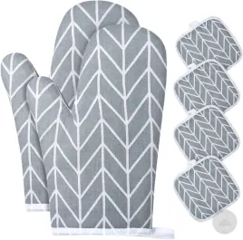 rekawice-kuchenne-bawelniane-4-lapki-odporne-na-cieplo-zestaw
