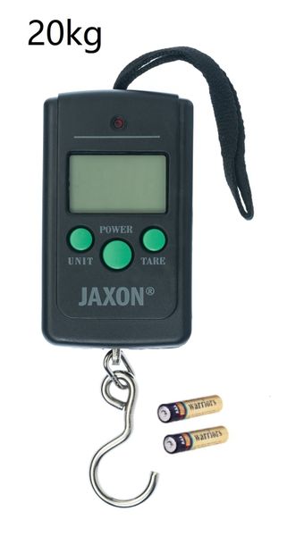 20kg Waga Elektroniczna Wędkarska Jaxon + Baterie Ak-wam011