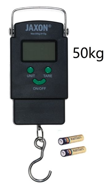 50kg Waga Elektroniczna Wędkarska Jaxon + Baterie Ak-wam015