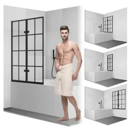 parawan-nawannowy-skladany-2-skrzydlowy-czarna-kratka-100cm-transparentny