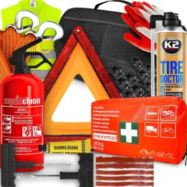 gasnica-apteczka-trojkat-zestaw-do-naprawy-opon-wkrety-tire-doctor-linka