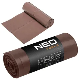 worki-na-odpady-smieci-60l-ldpe-brazowe-z-tasma-10szt-uniwersalne-neo