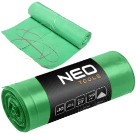 worki-na-odpady-smieci-120l-ldpe-zielone-z-tasma-10szt-uniwersalne-neo