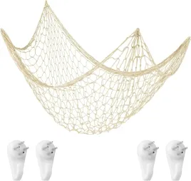 dekoracja-ozdoba-domu-pokoju-duza-siec-rybacka-kremowa-vintage-morze-uchwyt