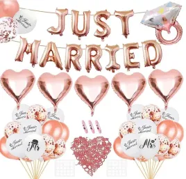 dekoracje-slubne-napis-just-married-zestaw-balony