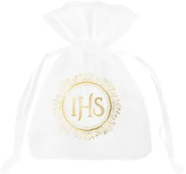 woreczki-z-organzy-biale-zloty-nadruk-ihs-komunijne-podziekowania-10szt