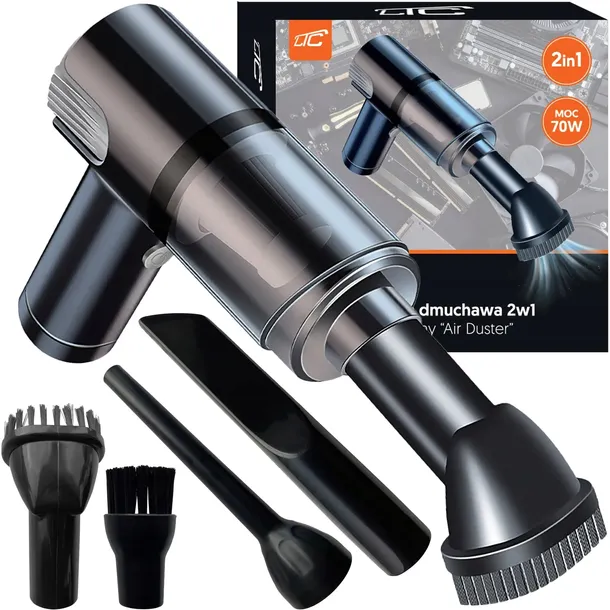 ELEKTRYCZNA DMUCHAWA SPRĘŻONE POWIETRZE ODKURZACZ 2W1 AIR DUSTER MOC 70W