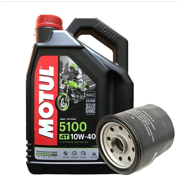 MOTUL 5100 10w40 4T 4L + Filtr HIFLOFILTRO Gratis