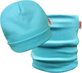 komplet-czapka-komin-dzieciecy-bawelna-turkus-obwod-50-52-cm-klekle