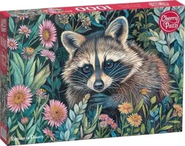 puzzle-1000-cherrypazzi-raccoon-in-flowe-rs-30851