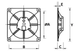 panel-do-wentylatora-drim-czerwony-polysk-airroxy-srednica-otworu-mm-125