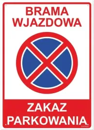 tabliczka-informacyjna-brama-wjazdowa-znak-zakazu-biala-pvc-25x35cm