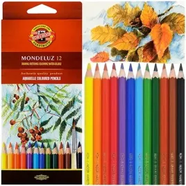 kredki-akwarelowe-mondeluz-koh-i-noor-12-kolorow-artystyczne-pedzelek