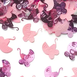 konfetti-rozowe-wozki-wozeczki-na-baby-shower-chrzest-dekoracja-stolu