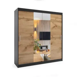 szafa-przesuwna-dwudrzwiowa-paris-premium-czarna-wotan-150-x-205-cm-16mm