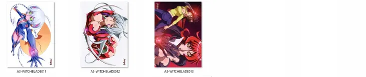 plakat-witchblade-do-wyboru-stan-nowy-stan-opakowania-oryginalne