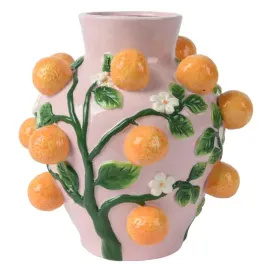 wazon-ceramiczny-rozowy-w-pomarancze-dekoracyjny-wiosna-26cm
