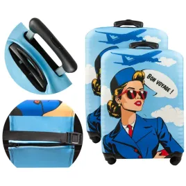 2x-pokrowiec-ochraniacz-na-walizke-sillar-z-motywem-stewardessy-72x50x30cm