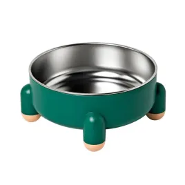 stylowametalowa-miska-dla-psa-kota-na-podwyzszeniu-zielona-17cm