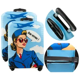 2x-pokrowiec-ochraniacz-na-walizke-sillar-z-motywem-stewardessy-72x50x30cm