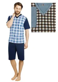 pizama-meska-bawelniana-krotki-rekaw-krotkie-spodnie-na-lato-gucio-roz-2xl