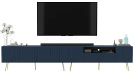 komoda-rtv-loft-szafka-rtv-granatowy-mat-nowoczesna-zlote-nogi-metal-300-cm