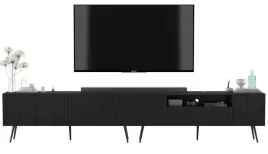 komoda-rtv-glamour-nowoczesna-szafka-rtv-ryflowane-fronty-czarny-mat-nogi