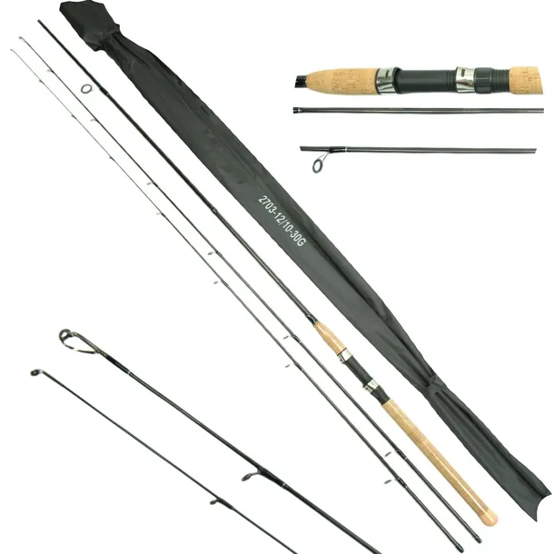 WĘGLOWA wędka spinning 2w1 TACHIBANA 2,7m 2 szczytówki 3-12g 10-30g