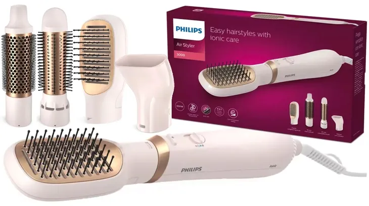 LOKÓWKO SUSZARKA PHILIPS Z JONIZACJĄ DO WŁOSÓW TERMOSZCZOTKA LOKÓWKA 800W