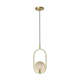 cordel-lampa-wiszaca-zwis-1x28w-g9-mosiadz-klosz-bursztynowy-okragly-kula
