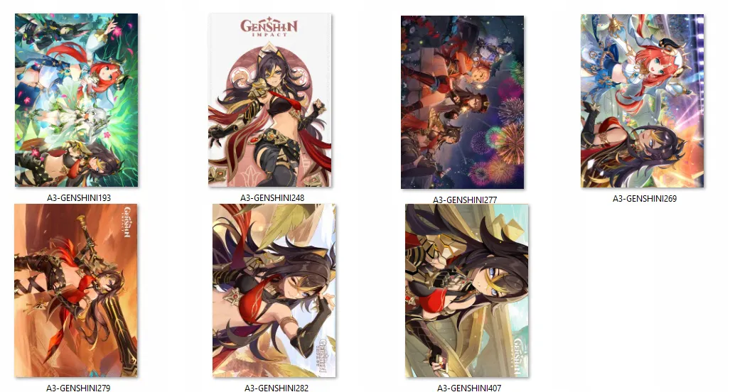 plakat-a3-genshin-impact-dehya-do-wyboru