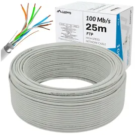 kabel-sieciowy-skretka-przewod-lan-ftp-100mb-s-25m-drut-cca-szary-lanberg