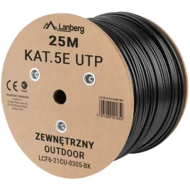 kabel-lan-utp-kat-5e-25m-drut-zewnetrzny-cu-czarny-fluke-passed-lanberg