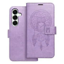 etui-mezzo-book-do-samsung-s25-lapacz-snow-fioletowy